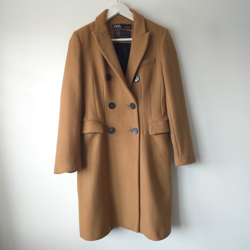 Zara manteco tailored camel - zara,