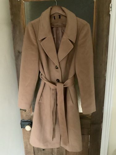 Camel colour mid length belted - camel,
