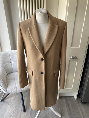 Zara manteco wool - zara, camel