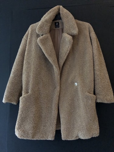 Camel teddy bear coat - teddy,