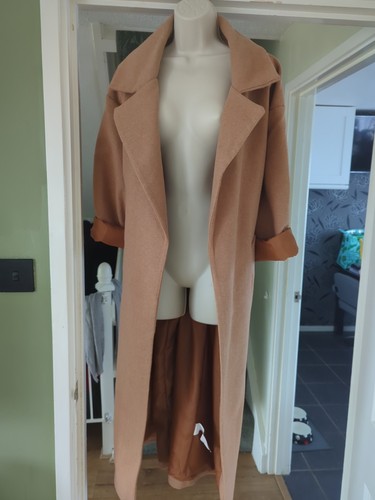 Long camel brown woollen - camel,