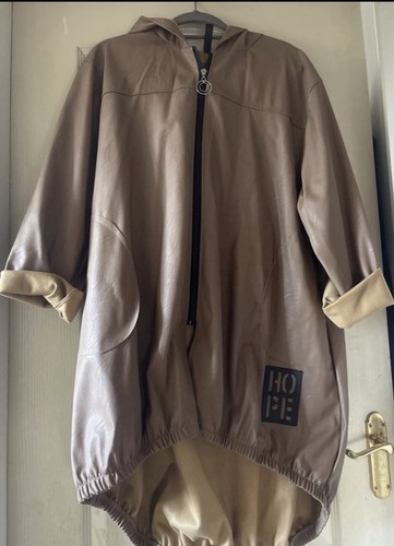 Faux leather brown - leather, coat