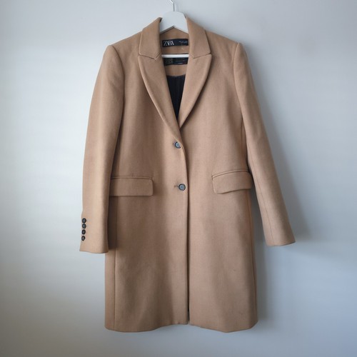 Zara manteco camel brown coat - zara,