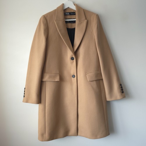 Zara manteco camel brown coat - camel,