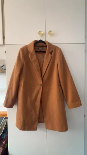 Camel brown formal unisex coat - camel,