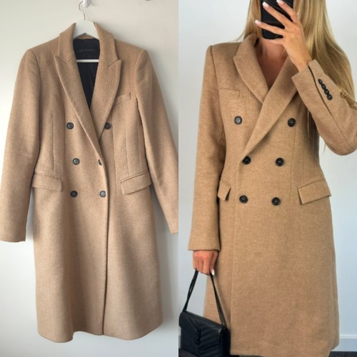 Zara woman camel brown coat - zara,