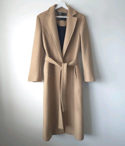 Zara manteco camel brown coat - zara,