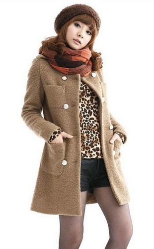Womens camel coat winter - coat, warm