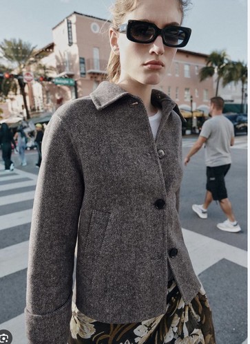 Zara wool blend camel coat - zara,
