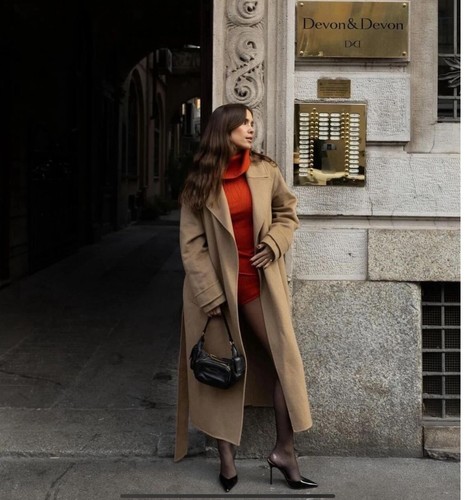 New zara 2023 camel - camel, wool