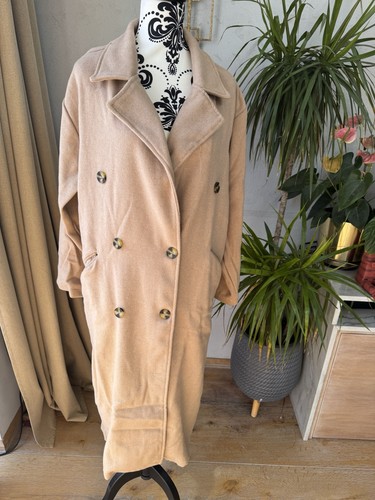 Womens camel brown long double - womens,